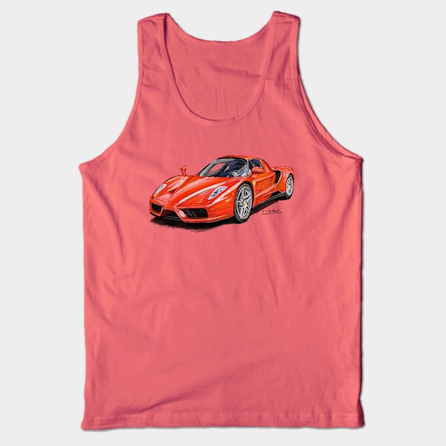 Ferrari Enzo Tank Top by Francohanekom